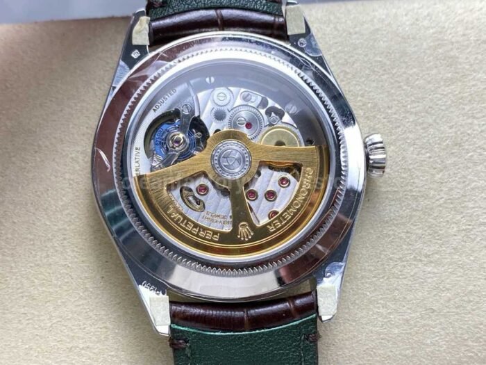 8 Factory Rolex 1908 52506 0002 39mm Steel Leather Strap Arabic Numerals Ice Blue Dial 2 Super Clone Watch,Clean Factory Watch
