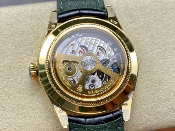 8 Factory Rolex 1908 52508 39mm Yellow Gold Leather Strap Arabic Numerals Champagne Dial 8 Super Clone Watch,Clean Factory Watch