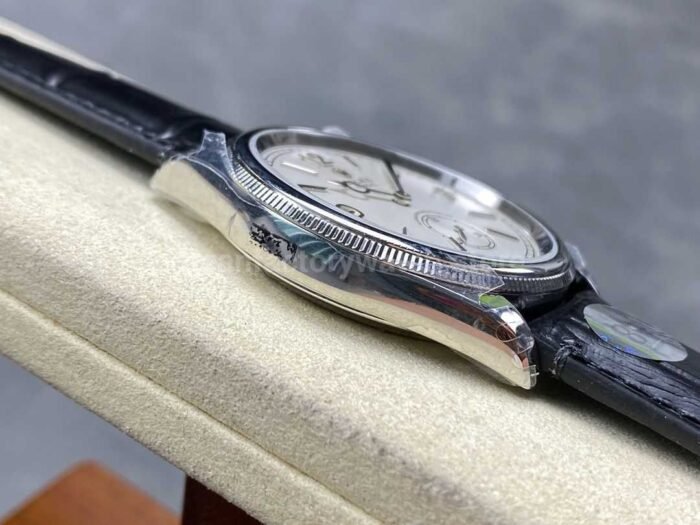 8 Factory Rolex 1908 52509 0006 39mm Steel Leather Strap Arabic Numerals White Dial 4 Super Clone Watch,Clean Factory Watch