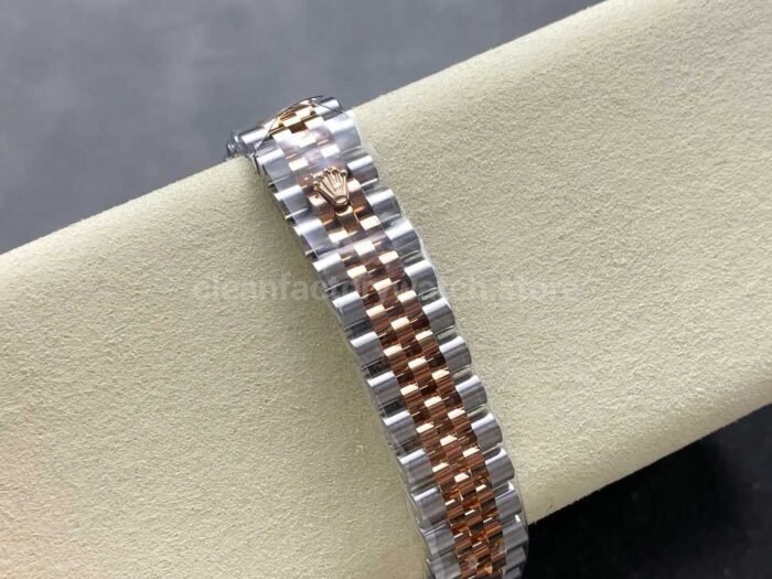 8+ Factory Rolex counterweight Datejust 278271-0002 31mm  Half Rose Gold Roman Numerals White Dial Jubilee - Image 8