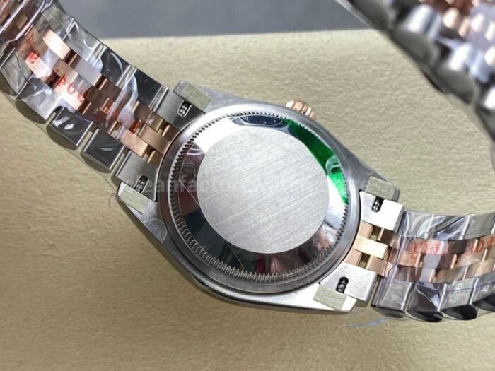 8+ Factory Rolex counterweight Datejust 278271-0002 31mm  Half Rose Gold Roman Numerals White Dial Jubilee - Image 7