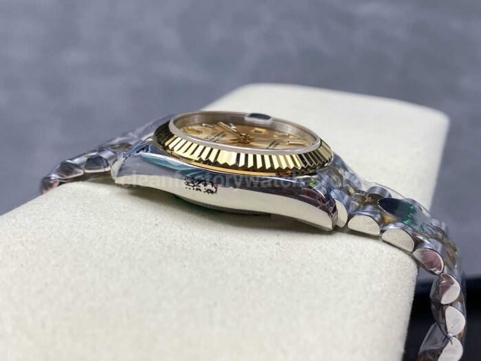 8 Factory Rolex counterweight Datejust 278273 0014 31mm Half Yellow Gold Champagne Dial Jubil 5 Super Clone Watch,Clean Factory Watch