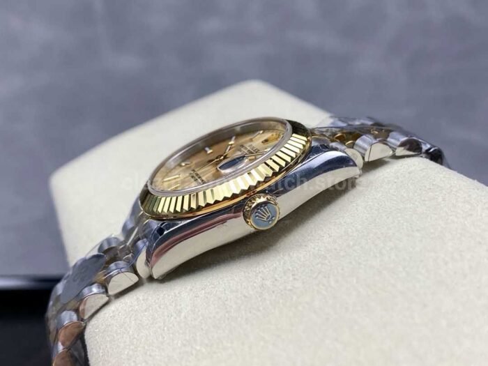 8 Factory Rolex counterweight Datejust 278273 0014 31mm Half Yellow Gold Champagne Dial Jubil 8 Super Clone Watch,Clean Factory Watch