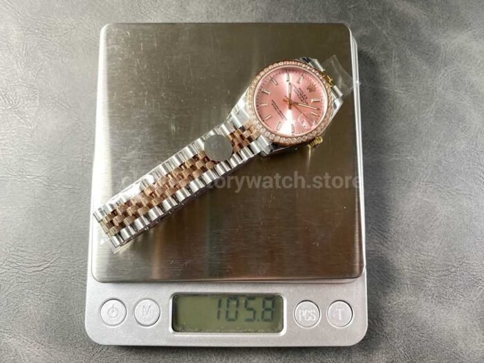 8 Factory Rolex counterweight Datejust 278381RBR 0010 31mm Diamond Rose Gol 8 Super Clone Watch,Clean Factory Watch