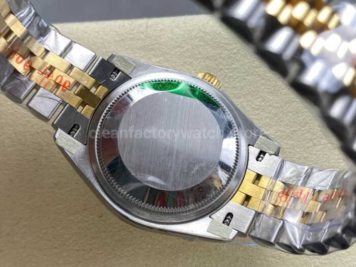 8+ Factory Rolex counterweight Datejust 278383RBR-0014 31mm Diamond Yellow Gold Bezel Half Yellow Gold Champagne Dial Jubilee - Image 7