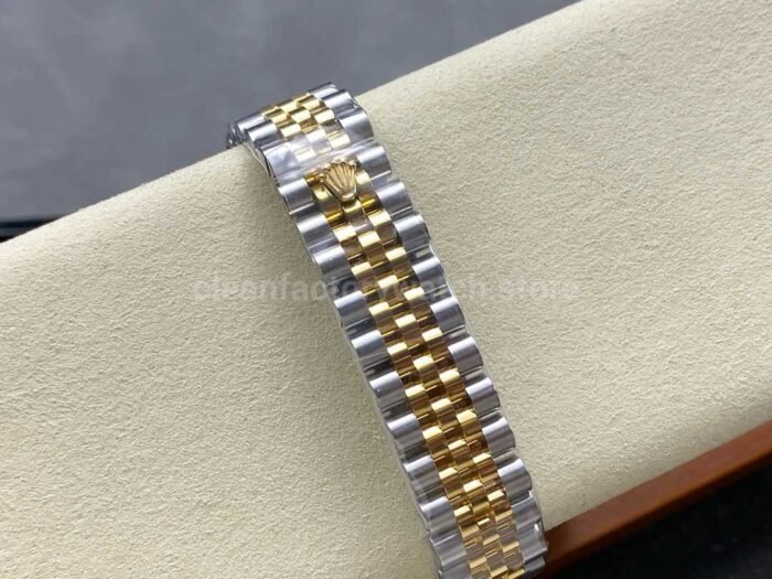 8+ Factory Rolex counterweight Datejust 278383RBR-0014 31mm Diamond Yellow Gold Bezel Half Yellow Gold Champagne Dial Jubilee - Image 8