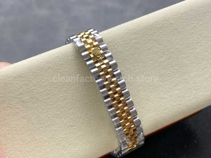 8+ Factory Rolex counterweight Datejust 278383RBR-0022 31mm Diamond Yellow Gold Bezel Half Yellow Gold Diamond Purple Dial Jubilee - Image 8