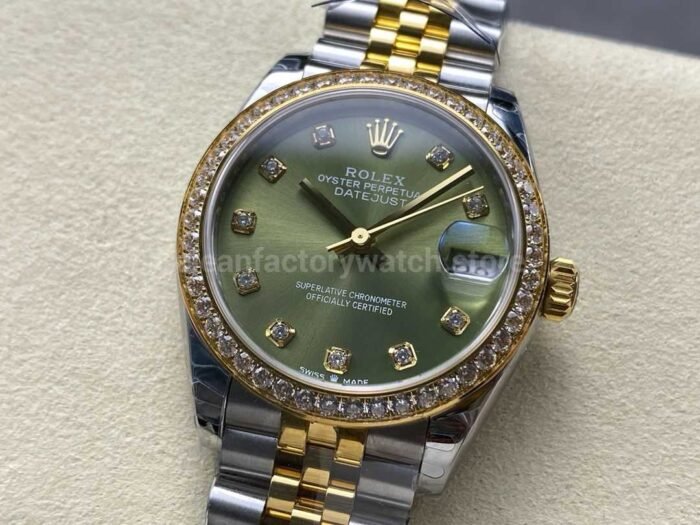 8 Factory Rolex counterweight Datejust 278383RBR 0030 31mm Diamo 1 Super Clone Watch,Clean Factory Watch