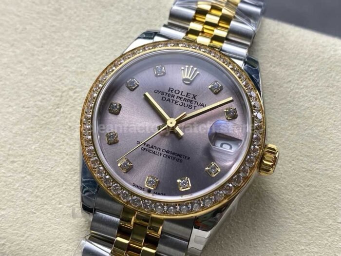 8 Factory Rolex counterweight Datejust 278383RBR 31mm Diamond Yellow 5 Super Clone Watch,Clean Factory Watch