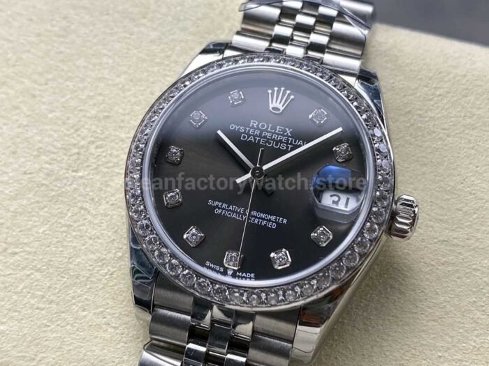 8 Factory Rolex counterweight Datejust 278384RBR 0010 31mm Diamond Whit 7 Super Clone Watch,Clean Factory Watch