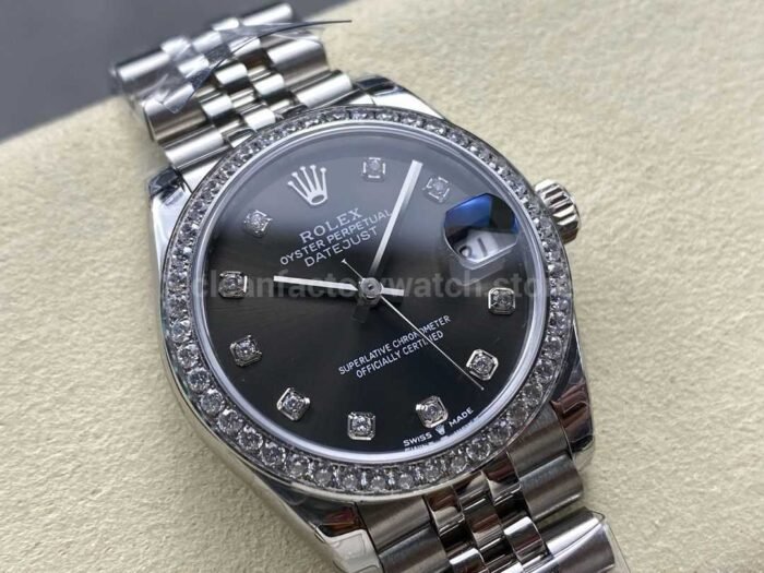 8 Factory Rolex counterweight Datejust 278384RBR 0010 31mm Diamond Whit 9 Super Clone Watch,Clean Factory Watch