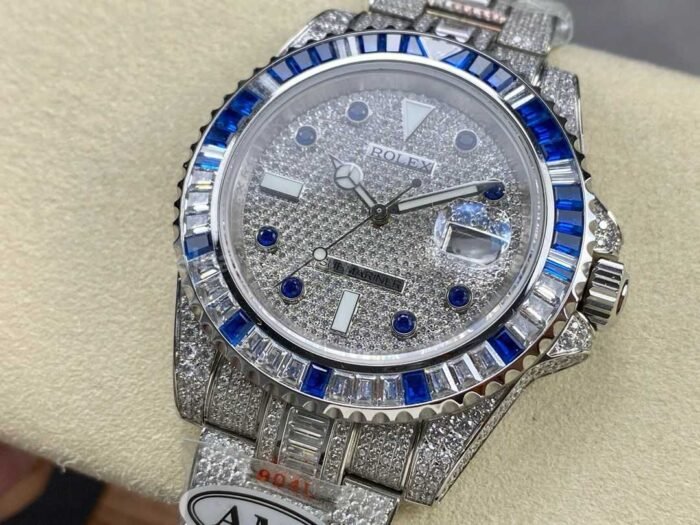 AMG Factory Rolex Submariner Date 116610 40mm BlueWhite Diamond Bezel Full 904LDiamond B 7 Super Clone Watch,Clean Factory Watch