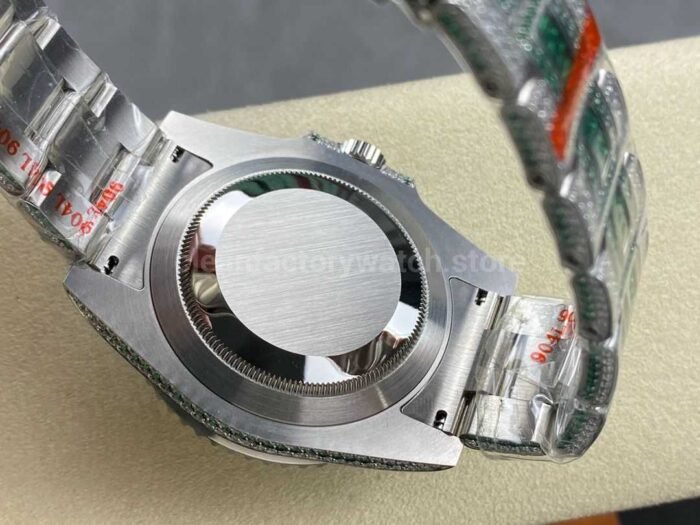 AMG Factory Rolex Submariner Date 116610 40mm GreenWhite Diamond Bezel Full 904LGr 7 Super Clone Watch,Clean Factory Watch