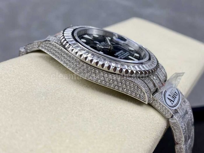 AMG Factory Rolex Submariner Date 116610LN 40mm White Diamond Bezel Full 904LDiamond Black Dial 7 Super Clone Watch,Clean Factory Watch