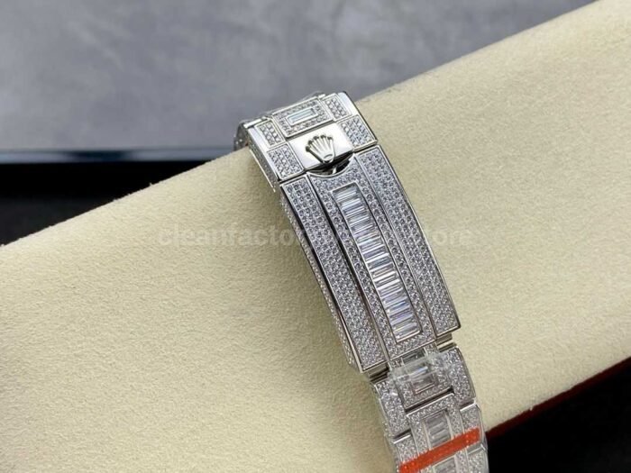 AMG Factory Rolex Submariner Date 116619LB 40mm Blue&White Diamond Bezel Full 904L&Diamond Blue Dial - Image 9