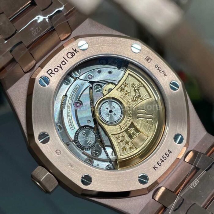 APS Factory Audemars Piguet Royal Oak Frosted Selfwinding 15454OR.GG.1259OR.03 37mm Full Frosted Rose Gold , Rose Gold Dial - Image 8