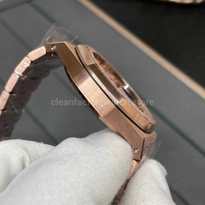 APS Factory Audemars Piguet Royal Oak Frosted Selfwinding 15454OR.GG.1259OR.03 37mm Full Frosted Rose Gold , Rose Gold Dial - Image 6