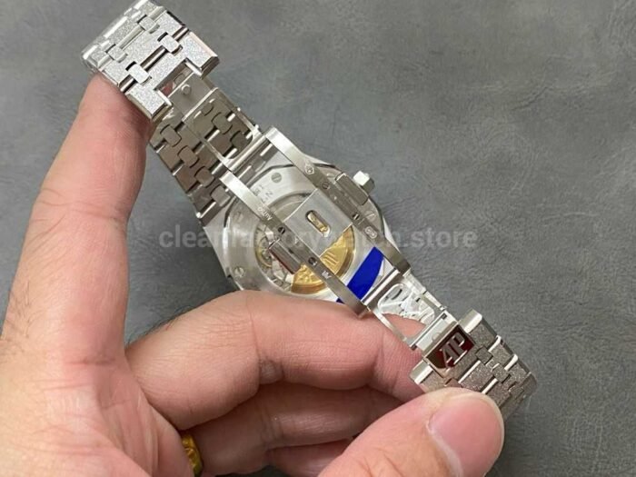 APS Factory Audemars Piguet Royal Oak Frosted Selfwinding 15410 41mm Full Frosted Steel W 4 Super Clone Watch,Clean Factory Watch