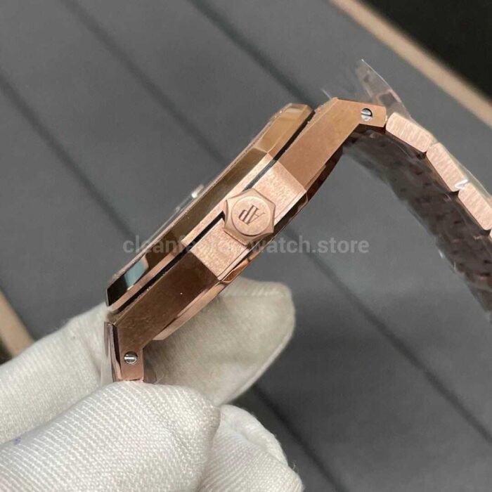 APS Factory Audemars Piguet Royal Oak Frosted Selfwinding 15454OR.GG.1259OR.03 37mm Full Frosted Rose Gold , Rose Gold Dial - Image 7