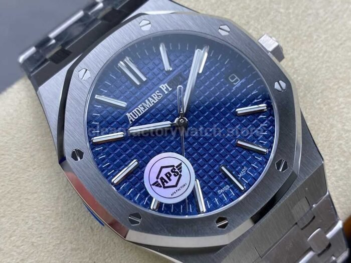 APS Factory Audemars Piguet Royal Oak Selfwinding 15510ST.OO.1320ST.01 41mm Full Steel Blue Dial - Image 2