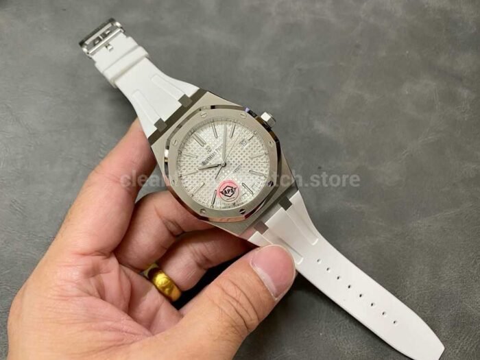 APS Factory Audemars Piguet Royal Oak Selfwinding 41mm 15400ST.OO .1220ST.04 Rubber Stra 3 Super Clone Watch,Clean Factory Watch