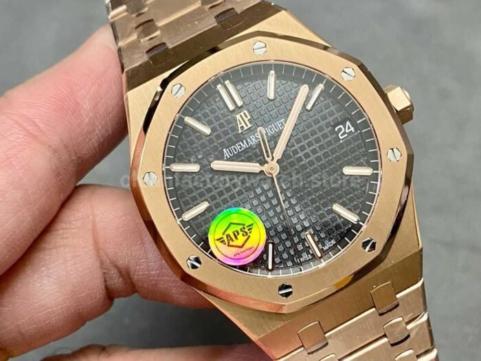 APS Factory Audemars Piguet Royal Oak Selfwinding 41mm 15500OR.OO .1220OR.01 Full Rose 9 Super Clone Watch,Clean Factory Watch