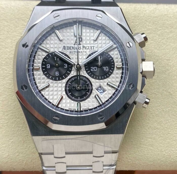 APW Factory Audemars Piguet Royal Oak Chronograph 26331STOO1220ST03 41mm Full Steel Silve 3 Super Clone Watch,Clean Factory Watch