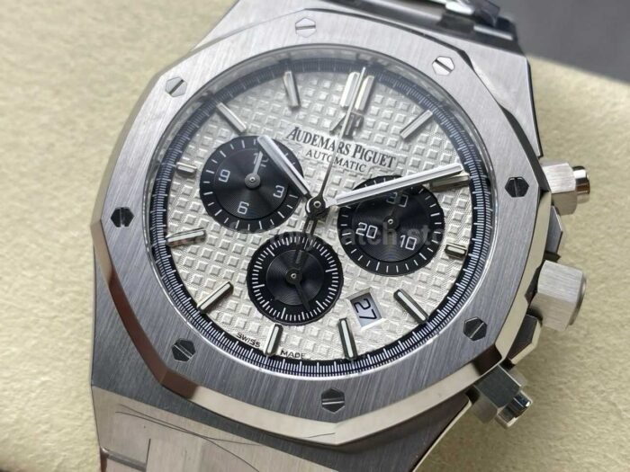 APW Factory Audemars Piguet Royal Oak Chronograph 26331STOO1220ST03 41mm Full Steel Silve 8 Super Clone Watch,Clean Factory Watch