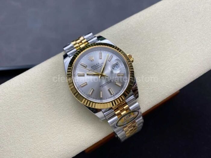 ARF Factory Counterweight Rolex Datejust 126333-0002 41mm Half Yellow Gold Silver Dial Jubilee - Image 4