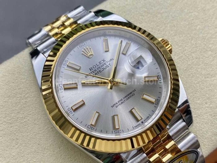 ARF Factory Counterweight Rolex Datejust 126333-0002 41mm Half Yellow Gold Silver Dial Jubilee - Image 2