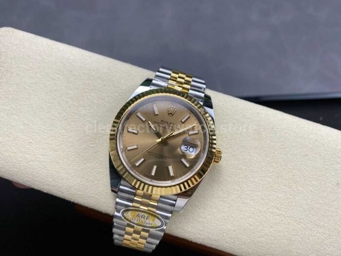 ARF Factory Counterweight Rolex Datejust 126333-0010 41mm Half Yellow Gold Champagne Dial Jubilee - Image 4