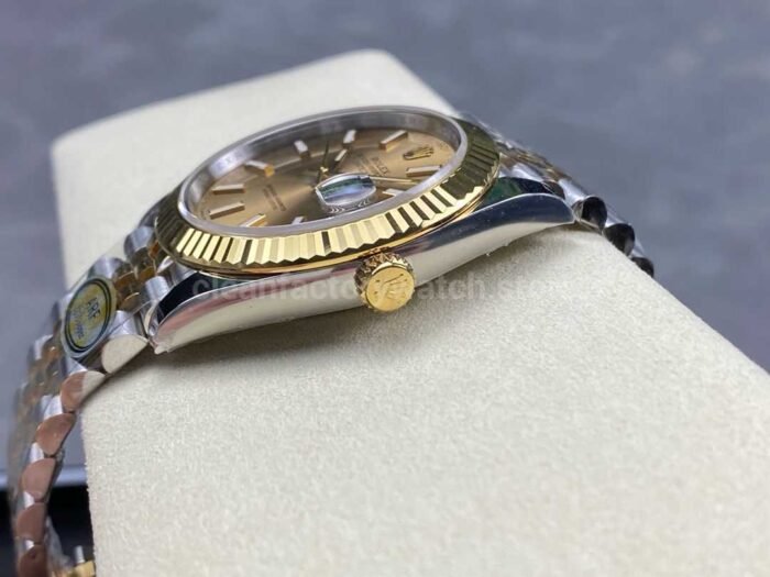 ARF Factory Counterweight Rolex Datejust 126333-0010 41mm Half Yellow Gold Champagne Dial Jubilee - Image 6