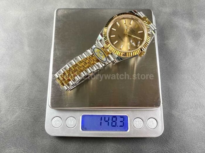 ARF Factory Counterweight Rolex Datejust 126333-0010 41mm Half Yellow Gold Champagne Dial Jubilee - Image 10