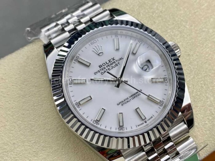 ARF Factory Rolex Datejust 126334-0010 41mm White Gold&904L White Dial Jubilee - Image 2