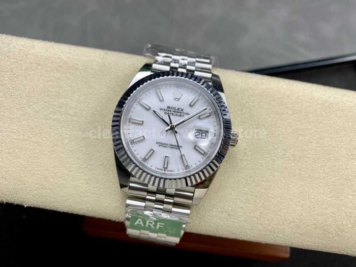 ARF Factory Rolex Datejust 126334-0010 41mm White Gold&904L White Dial Jubilee - Image 4