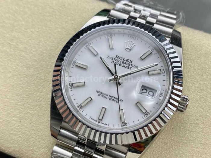 ARF Factory Rolex Datejust 126334-0010 41mm White Gold&904L White Dial Jubilee - Image 3