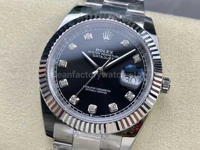 ARF Factory Rolex Datejust 126334-0011 41mm White Gold&904L Black Diamond Dial - Image 3