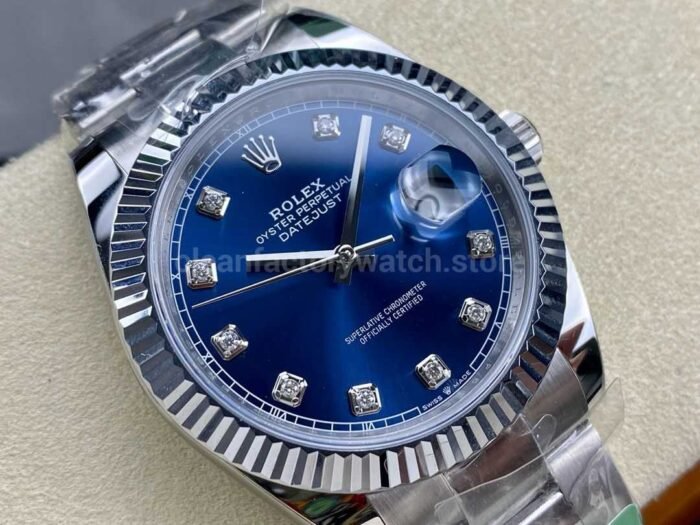 ARF Factory Rolex Datejust 41 126334-0015 41mm White Gold&904L Diamond Blue Dial - Image 2