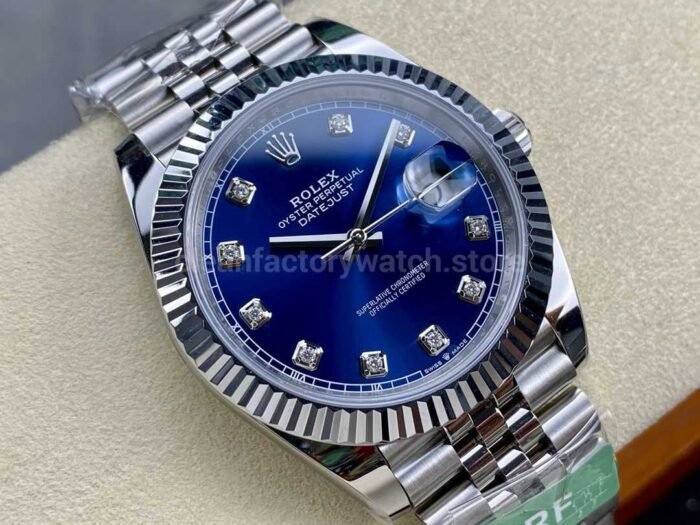 ARF Factory Rolex Datejust 126334-0016 41mm White Gold&904L Blue Diamond Dial Jubilee - Image 2