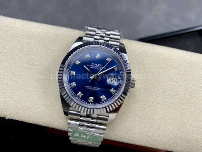 ARF Factory Rolex Datejust 126334-0016 41mm White Gold&904L Blue Diamond Dial Jubilee - Image 4