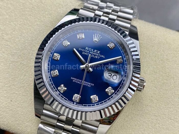 ARF Factory Rolex Datejust 126334-0016 41mm White Gold&904L Blue Diamond Dial Jubilee - Image 3
