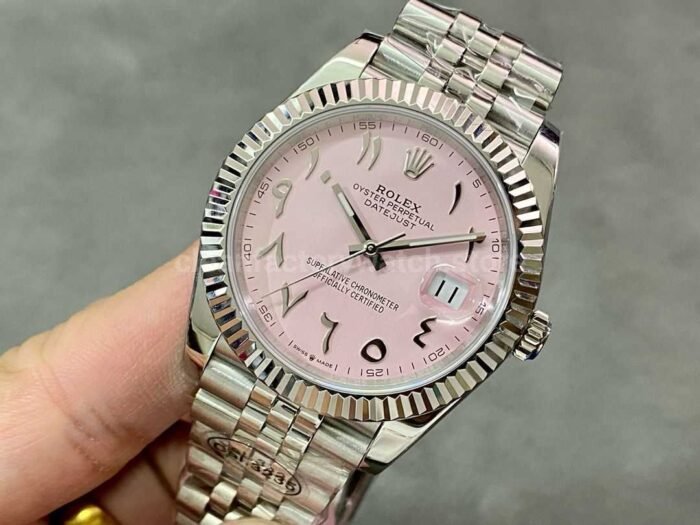 DIW Factory Rolex Datejust 126334 Limited Edition 41mm Full 904L Middle Eastern Digital Pink Dial 2 Super Clone Watch,Clean Factory Watch