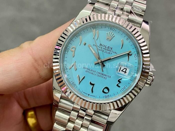 DIW Factory Rolex Datejust 126334 Limited Edition 41mm Full 904L Middle Eastern Digital Sky Blue Dial 5 Super Clone Watch,Clean Factory Watch
