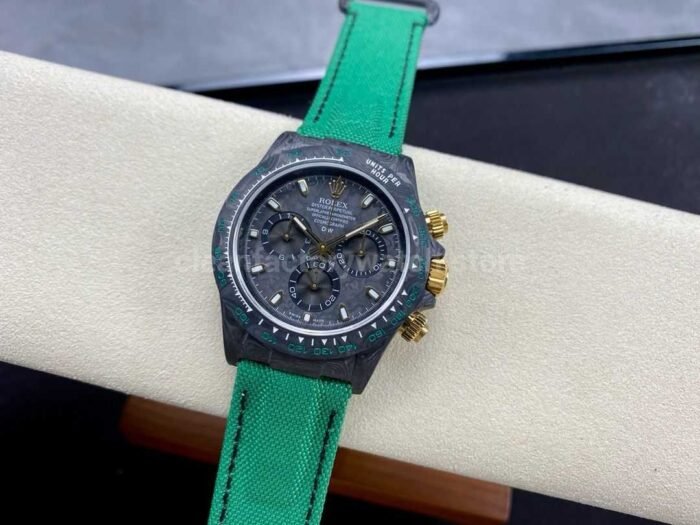 DIW Factory Rolex Daytona 116500 Limited Edition 40mm Carbon Fiber Artificial Fiber Woven Strap Golden Needle Carbon Fiber Dial - Image 4
