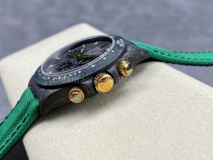 DIW Factory Rolex Daytona 116500 Limited Edition 40mm Carbon Fiber Artificial Fiber Woven Strap Golden Needle Carbon Fiber Dial - Image 6