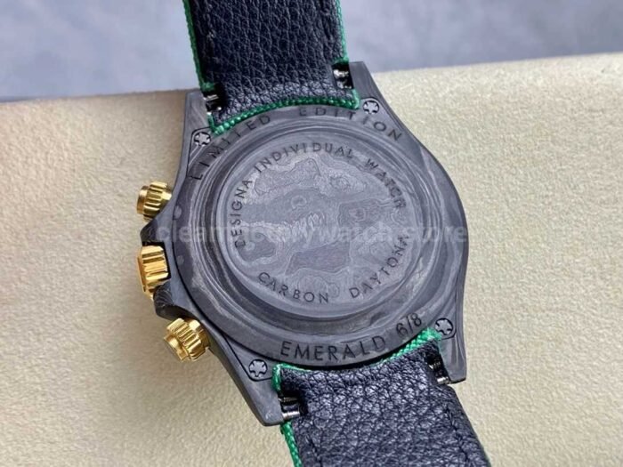DIW Factory Rolex Daytona 116500 Limited Edition 40mm Carbon Fiber Artificial Fiber Woven Strap Golden Needle Carbon Fiber Dial - Image 7