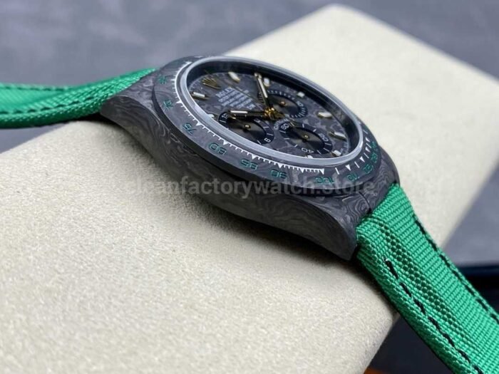 DIW Factory Rolex Daytona 116500 Limited Edition 40mm Carbon Fiber Artificial Fiber Woven Strap Golden Needle Carbon Fiber Dial - Image 5