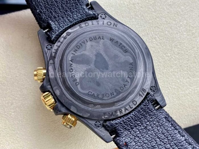 DIW Factory Rolex Daytona 116500 Limited Edition 40mm Carbon Fiber Artificial Fiber Woven Strap Carbon Fiber Dial - Image 7