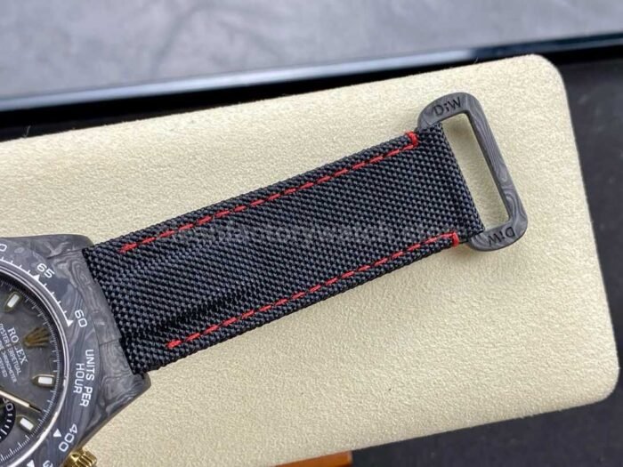 DIW Factory Rolex Daytona 116500 Limited Edition 40mm Carbon Fiber Artificial Fiber Woven Strap Carbon Fiber Dial - Image 8
