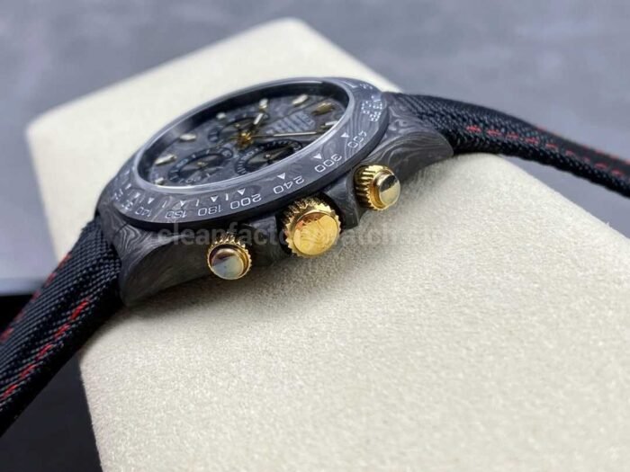 DIW Factory Rolex Daytona 116500 Limited Edition 40mm Carbon Fiber Artificial Fiber Woven Strap Carbon Fiber Dial - Image 6
